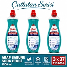 Vatan Çamaşır Deterjanı Arap Sabunu Etkili 3 Adet 1500 Ml
