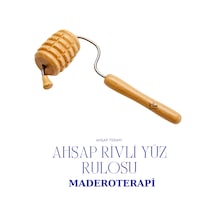 Maderoterapi Rivli Rulo Ahşap Masaj Aleti