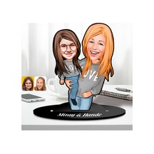 Bk Gift Kişiye Özel Anne-kız Karikatürlü Ahşap Biblo-6, Anneye Hediye, Anneler Günü Hediyeleri Kobitmeyencom30616 Bk Gift