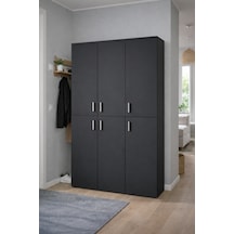 Zeyna Ayakkabılık - Çok Amaçlı Dolap - Kiler Dolabı - 120 Cm Antrasit