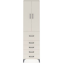 Arges Dolap 3 Raflı 5 Çekmeceli 2 Kapaklı 60x30x221 Aytaşı-ay... Aytaşı