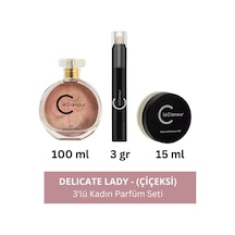 Delicate Lady Çiçeksi Women - 3 Lü Kadın Parfüm Seti 100 Ml - Vegan Diğer