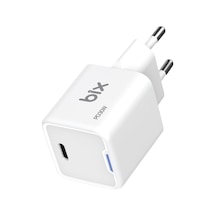Bix BX1P30G GaN 30W Led Göstergeli Hızlı Şarj Cihazı Beyaz