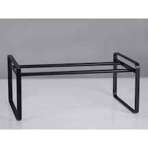Ayakkabılık Modeli Dekoratif Metal Ayakkabılık Siyah