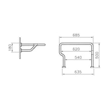 Artema A44445 Tutunma Barı 60 CM Krom