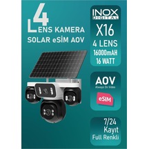 İnox-x16 4 Lens Solar Esim Aov 7/24 Kayıt Full Renkli-118838