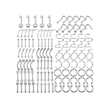 Dolıty 110x Göbek Takısı Piercing Kulak Burun Piercingi 1.2x10mm Gümüş