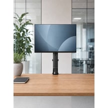 17"-32" Ergonomik Yükseklik Ayarlı Tek Monitör Standı, 8kg Taşıma Kapasitesi
