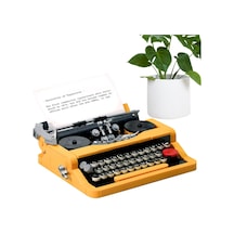 Oyuncak Daktilo Yapı Seti Jk8216 Nostaljik Tasarım, Eğitici Yap-boz Oyuncağı