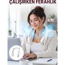 Kişisel Klima Fanı 360 Dairesel Hava Akışı, Bladeless Tasarım, 5 Rüzgar Hızı, Taşınabilir Ve Sessiz Ye