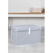 Hueva Home Çok Amaçlı Kutu Mini - Gri 40x30x26 Kumaş Gri 40 X 30 Tr Diğer