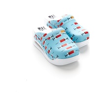 Drmoon Enjektör Desenli Airmax Taban Hakiki Deri Sabo Kadın Terlik Turkuaz