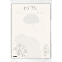 A5 Bloknot Çizgisiz Defter - 50 Yaprak - Memopad - Notepad - Not Defteri - Not Kağıdı - 3625 Çok Renkli