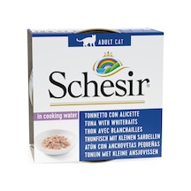 Schesir Yetişkin Kedi Konservesi 85 Gr Ton + Ringa Balıklı