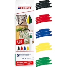 Btmarket Edding E-4600 Kumaş Boyama Tekstil Kalemi 5'Li Kutu