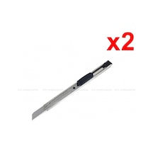 Metal Dar Maket Bıçağı İnce Falçata 9mm 2 Adet