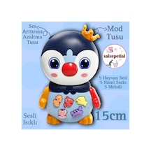 Işıklı Ve Müzikli Penguen Bebek Piyanosu Müzikli Eğitici Oyuncak 15cm