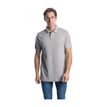 Şensel, Polo Yaka Tişört, Gri -136E131- T-Shirt, Tshirt, Kısa Kol