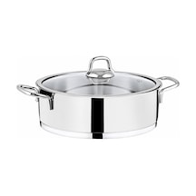 Anna Silver Basık Tencere 24cm 3,4 Lt Gri