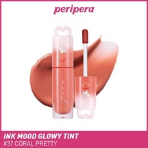 Kalıcı, Pigmentli, Işıltılı, Parlak Bitişli Tint Ink Mood Glowy Tint 37 Coral Pretty Çok Renkli