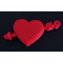2'li Aşk Oku Kalp Anahtarlık - Sevgililer Günü