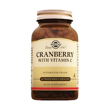 Solgar Cranberry With Extract Vitamin C 60 Kapsül Kranberi