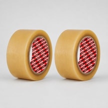 Şeffaf Hotmelt 2 Adet Koli Bandı 45 Mm X 100 Mt Güçlü Yapışkanlı Paketleme Ambalaj Bandı 10