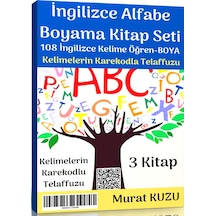 İngilizce Alfabe Boyama Kitap Seti (3 Kitap)
