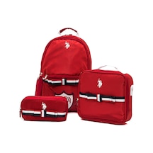 U.s. Polo. Assn. Unisex Okul Çanta Seti Plset242848586 Kırmızı