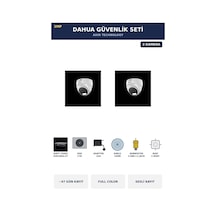 2 Kameralı 2mp Güvenlik Kamera Seti Gece Renkli Full Color Sesli Dome 1tb 47 Gün Kayıt