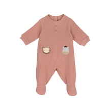 Chicco Bebek Arkadan Açılan Yuvarlak Yakalı Tulum 09101626000000 000045 Turuncu