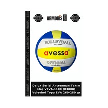 Delux Serisi Antrenman Takım Maç Veva-1100 B3808 Voleybol Topu Eva 260-280 Gr Çok Renkli