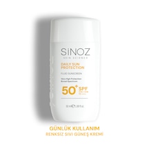 Sinoz Günlük Kullanım için Yüz Güneş Kremi SPF50+ 50 ML