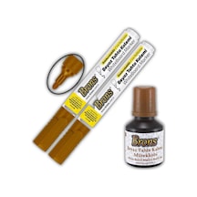 Kahverengi Yazı Tahta Kalemi Doldurulabilir 2 Adet Ve Silinebilir Mürekkep 30 Ml 1 Adet Brons Yazı Tahta Kalem Seti 3 Siyah+2 Mavi+ 1 Kırmızı+ 1 Yeşil