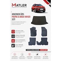 Dacia Sandero 2019 Model 4d Ekstra Havuzlu Paspas Ve Bagaj Havuzu Set