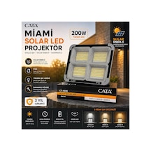Astec Ct-4698 Miami Solar Led Projektör Yeni Solar Panel Ve Pil Ömrü Güçlendirilmiş