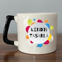 Kendin Tasarla Siyah Kulplu D Kupa