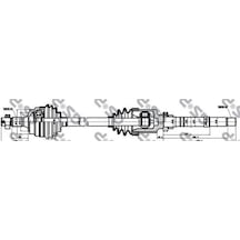 Gsp 245014 Aks Sag Komple P306 Em Ym / Dıs Freze:25, Ic Freze: 22, Buy: 879,5mm Tu5jp 1,6 8v Abssız 93 01