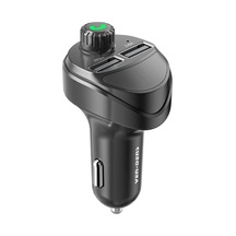 Ven-dens Vd-fm004 Bluetooth 5.0 Araç Fm Transmitter Cihazı, Çift Usb Hızlı Şarj, Tf Kart Desteği Ve, Siyah