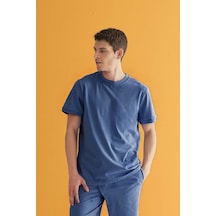 Flood Of Style Erkek Oversize Comfort Kısa Kollu Lacivert
