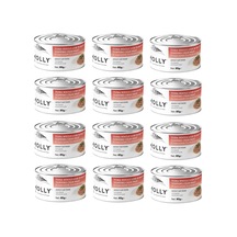 Molly Ton Ve Yengeçli Et Suyu İçinde Yetişkin Kedi Konservesi 85 Gr. X 12 Adet