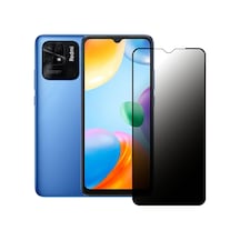 Xiaomi Redmi 10C Hayalet Privacy Gizli Cam Ekran Koruyucu Siyah
