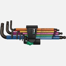Wera 05073593001 950/9 Hex-plus Renkli 9 Parça Allen Seti