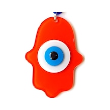 Nazar Boncuklu Turuncu Fatma Ana Bereket Eli Cam Duvar Süsü 02-10mm 5yards