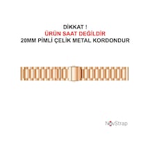 Samsung Galaxy Watch 4 5 Pro 6 Seri 40 42 43 44 45 46 47 Mm Uyumlu Kordon 20mm Çelik Metal