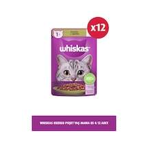 Whiskas Pouch Kuzulu Yetişkin Kedi Mama 12 x 85 G