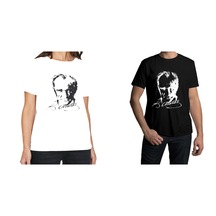 Atatürk Baskılı Beyaz - Siyah Tişört Atatürk Tişörtü