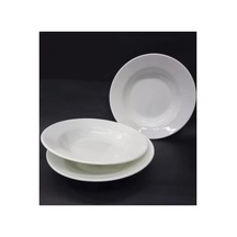 25 Adet Beyaz Melamin Çukur Yemek Tabağı 19x3 Cm Sulu Yemek Tabağı Haşlama,kurufasulye