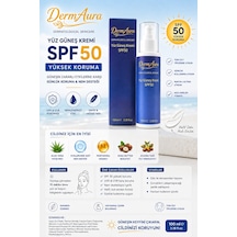 Dermaura Nemlendirici Etkili Yüz Güneş Kremi SPF50+ 100 ML