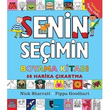 Senin Seçimin Boyama Kitabı - 60 Harika Çıkartma - Pippa Goodhart - Domingo Yayınevi